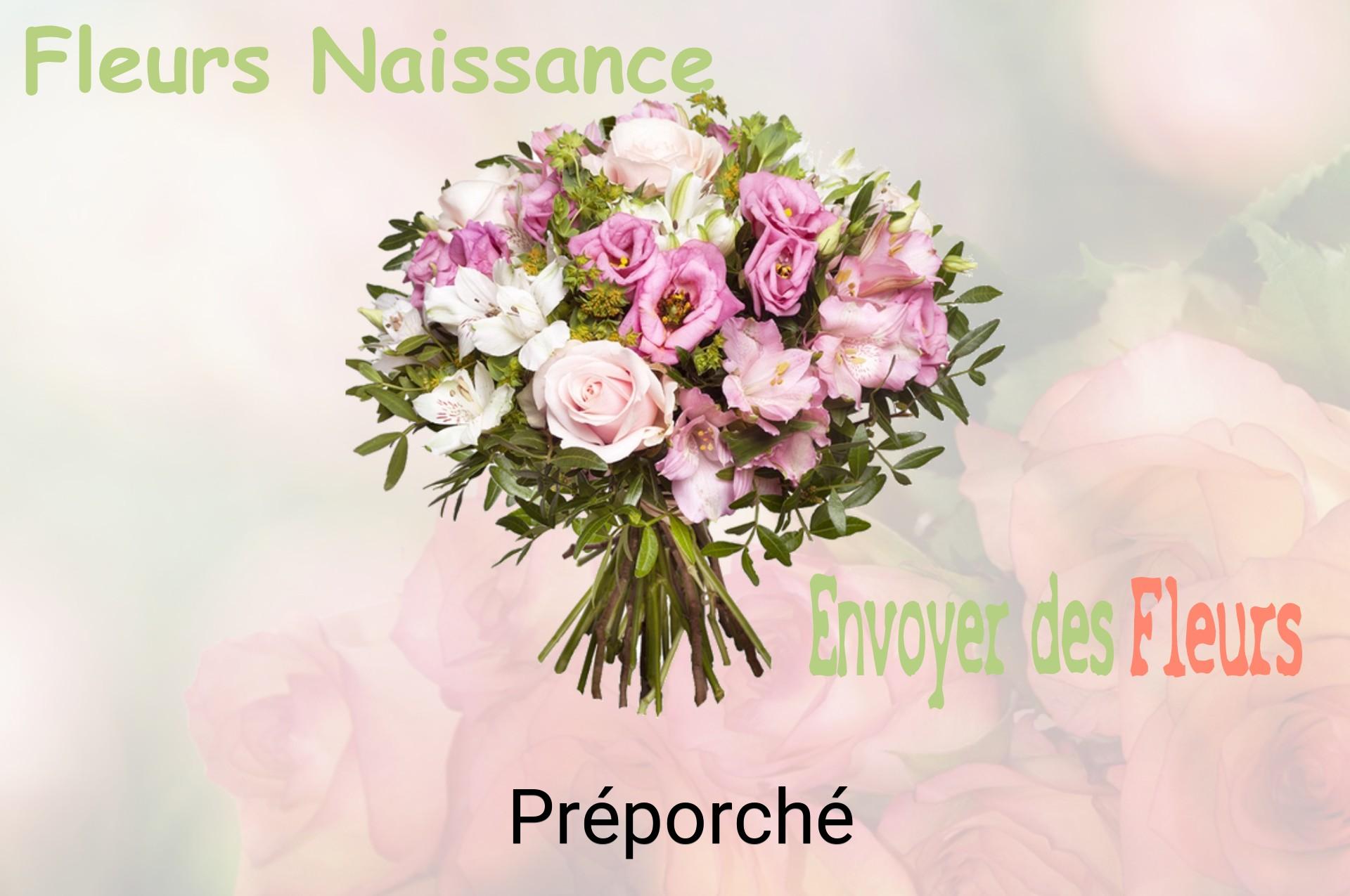 Bouquet de fleurs de naissance livré à Préporché